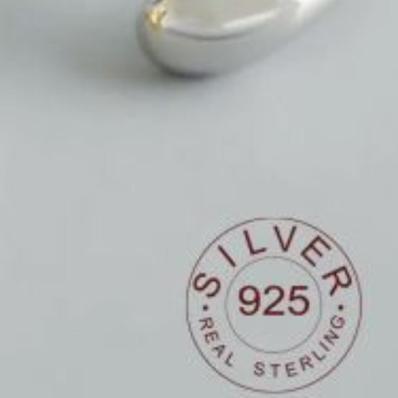 Stamped 925 Sterling Silver Free Form Open Teardrop Sizeable Ring Waterd… - Picture 3 of 5